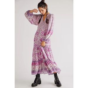 Free People x Spell & The Gypsy Mossy Button Through Gown